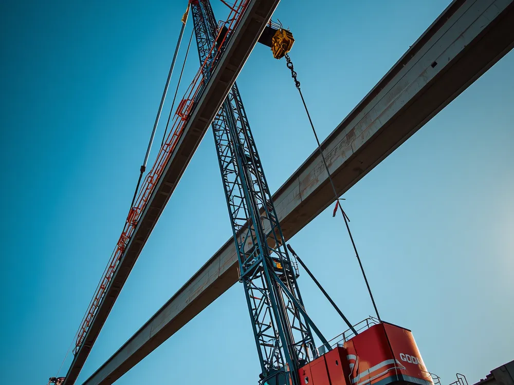 Crane owned and operated by Mashriq Engineering Construction Company, Afghanistan