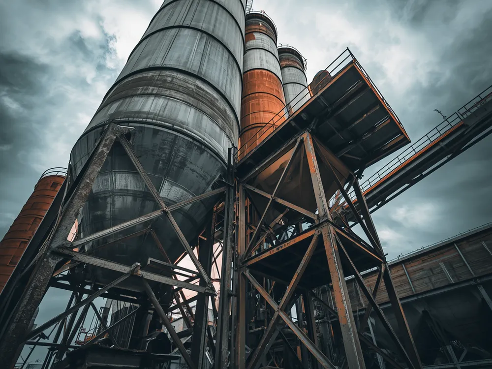 Concrete batch plant owned and operated by Mashriq Engineering Construction Company, Afghanistan